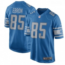 Detroit Lions 85 Eric Ebron Game Light Blue Team Color NFL Jersey