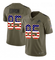 Detroit Lions 85 Eric Ebron Limited Olive USA Flag Salute To Service NFL Jersey Detroit Lions 85 Eric Ebron Limited Olive USA Flag Salute To Service NFL Jersey