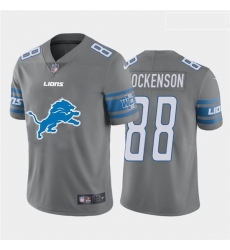 Detroit Lions 88 T J Hockenson Gray Team Big Logo Vapor Untouchable Limited Jersey