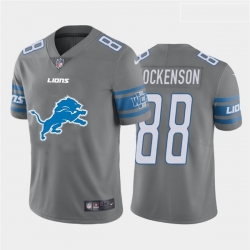 Detroit Lions 88 T J Hockenson Gray Team Big Logo Vapor Untouchable Limited Jersey