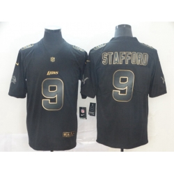Detroit Lions 9 Matthew Stafford Black Gold Vapor Untouchable Limited Jersey
