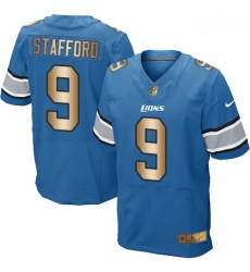 Detroit Lions 9 Matthew Stafford Elite BlueGold Team Color NFL Jersey Detroit Lions 9 Matthew Stafford Elite BlueGold Team Color NFL Jersey