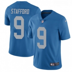 Detroit Lions 9 Matthew Stafford Limited Blue Alternate Vapor Untouchable NFL Jersey