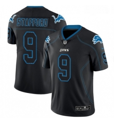 Detroit Lions 9 Matthew Stafford Limited Lights Out Black Rush NFL Jersey