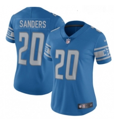 Women's Detroit Lions 20 Barry Sanders Limited Light Blue Team Color Vapor Untouchable NFL Jersey
