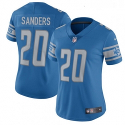 Women's Detroit Lions 20 Barry Sanders Limited Light Blue Team Color Vapor Untouchable NFL Jersey