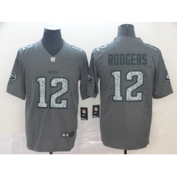 Green Bay Packers 12 Aaron Rodgers Gray Camo Vapor Untouchable Limited Jersey