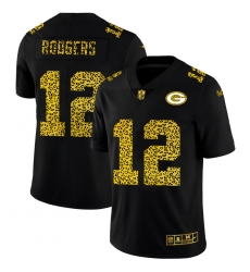 Green Bay Packers 12 Aaron Rodgers Leopard Print Fashion Vapor Limited NFL Jersey Black Green Bay Packers 12 Aaron Rodgers Leopard Print Fashion Vapor Limited NFL Jersey Black