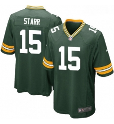 Green Bay Packers 15 Bart Starr Game Green Team Color NFL Jersey