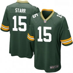 Green Bay Packers 15 Bart Starr Game Green Team Color NFL Jersey
