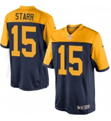 Green Bay Packers 15 Bart Starr Limited Navy Blue Alternate NFL Jersey Green Bay Packers 15 Bart Starr Limited Navy Blue Alternate NFL Jersey