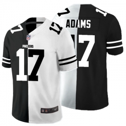 Green Bay Packers 17 Davante Adams Black And White Split Vapor Untouchable Limited Jersey