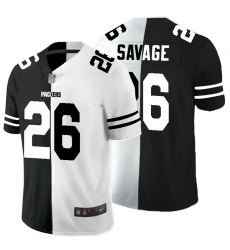 Green Bay Packers 26 Darnell Savage Jr. Black And White Split Vapor Untouchable Limited Jersey Green Bay Packers 26 Darnell Savage Jr. Black And White Split Vapor Untouchable Limited Jersey