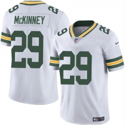 Green Bay Packers 29 Xavier McKinney White Vapor Limited Stitched Football Jersey