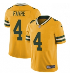 Green Bay Packers 4 Brett Favre Limited Gold Rush Vapor Untouchable NFL Jersey