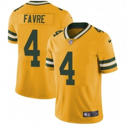 Green Bay Packers 4 Brett Favre Limited Gold Rush Vapor Untouchable NFL Jersey