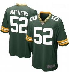 Green Bay Packers 52 Clay Matthews Game Green Team Color NFL Jersey Green Bay Packers 52 Clay Matthews Game Green Team Color NFL Jersey