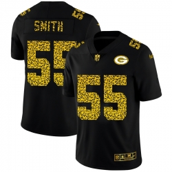Green Bay Packers 55 Za 27Darius Smith Leopard Print Fashion Vapor Limited NFL Jersey Black