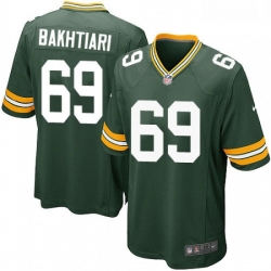 Green Bay Packers 69 David Bakhtiari Game Green Team Color NFL Jersey
