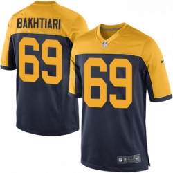 Green Bay Packers 69 David Bakhtiari Game Navy Blue Alternate NFL Jersey