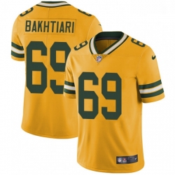 Green Bay Packers 69 David Bakhtiari Limited Gold Rush Vapor Untouchable NFL Jersey