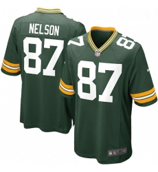 Green Bay Packers 87 Jordy Nelson Game Green Team Color NFL Jersey Green Bay Packers 87 Jordy Nelson Game Green Team Color NFL Jersey