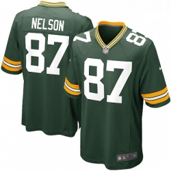 Green Bay Packers 87 Jordy Nelson Game Green Team Color NFL Jersey