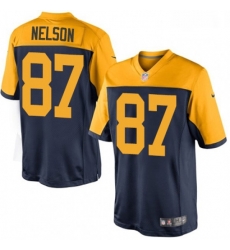 Green Bay Packers 87 Jordy Nelson Limited Navy Blue Alternate NFL Jersey Green Bay Packers 87 Jordy Nelson Limited Navy Blue Alternate NFL Jersey
