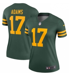 Women's Green Bay Packers 17 Davante Adams Green Alternate Legend Player Jersey