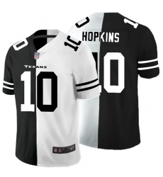 Houston Texans 10 DeAndre Hopkins Black And White Split Vapor Untouchable Limited Jersey