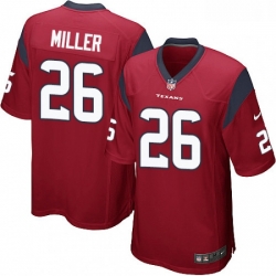 Houston Texans 26 Lamar Miller Game Red Alternate NFL Jersey