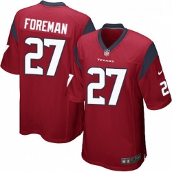 Houston Texans 27 Donta Foreman Game Red Alternate NFL Jersey