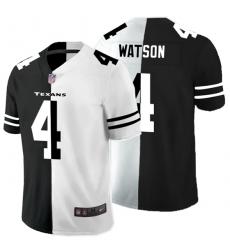 Houston Texans 4 Deshaun Watson Black And White Split Vapor Untouchable Limited Jersey