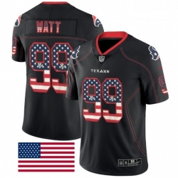 Houston Texans 99 JJ Watt Limited Black Rush USA Flag NFL Jersey