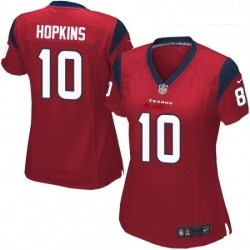 Women's Houston Texans 10 DeAndre Hopkins Game White NFL Jersey