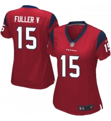 Women's Houston Texans 15 Will Fuller V Game Red Alternate NFL Jersey
