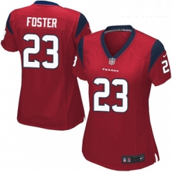 Women's Houston Texans 23 Arian Foster Game Red Alternate NFL Jersey
