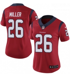 Women's Houston Texans 26 Lamar Miller Limited Red Alternate Vapor Untouchable NFL Jersey