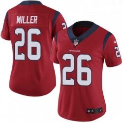 Women's Houston Texans 26 Lamar Miller Limited Red Alternate Vapor Untouchable NFL Jersey