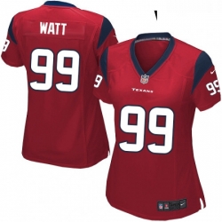 Women's Houston Texans 99 JJ Watt Game Red Alternate NFL Jersey