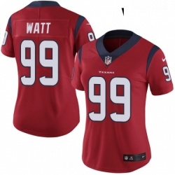 Women's Houston Texans 99 JJ Watt Limited Red Alternate Vapor Untouchable NFL Jersey