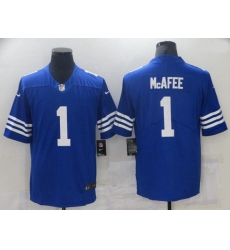 Indianapolis Colts 1 Mcafee Blue Vapor Untouchable Limited 2021 NFL Jersey