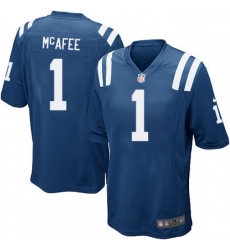 Indianapolis Colts 1 Pat McAfee Game Royal Blue Team Color NFL Jersey
