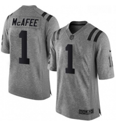 Indianapolis Colts 1 Pat McAfee Limited Gray Gridiron NFL Jersey Indianapolis Colts 1 Pat McAfee Limited Gray Gridiron NFL Jersey