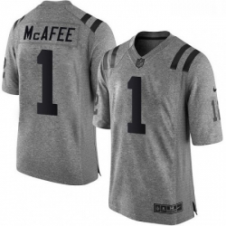 Indianapolis Colts 1 Pat McAfee Limited Gray Gridiron NFL Jersey