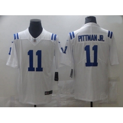 Indianapolis Colts 11 Pittman Jr White Vapor Untouchable Limited 2021 NFL Jersey