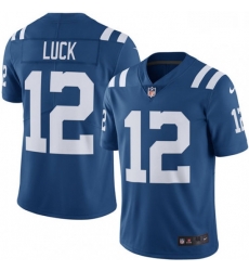 Indianapolis Colts 12 Andrew Luck Limited Royal Blue Rush Vapor Untouchable NFL Jersey