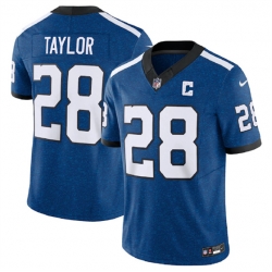 Indianapolis Colts 28 Jonathan Taylor Royal 2023 F U S E Indiana Nights Limited Stitched Football Jersey