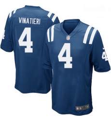 Indianapolis Colts 4 Adam Vinatieri Game Royal Blue Team Color NFL Jersey Indianapolis Colts 4 Adam Vinatieri Game Royal Blue Team Color NFL Jersey