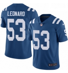 Indianapolis Colts 53 Darius Leonard Royal Blue Team Color Vapor Untouchable Limited Player NFL Jersey